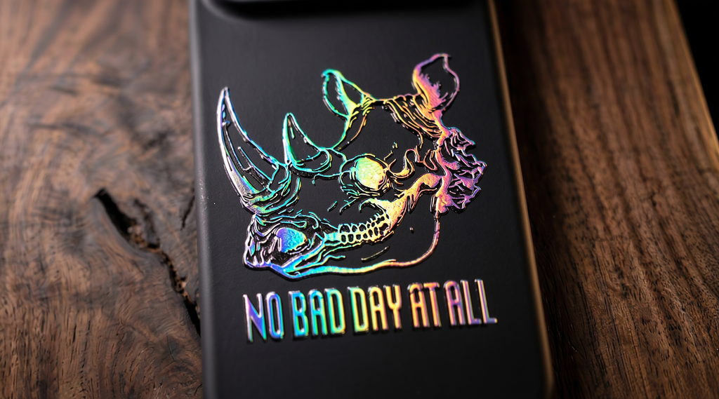 3D Wild Beasts - Rhino Phone Case - Raised Art Design ( A02 )