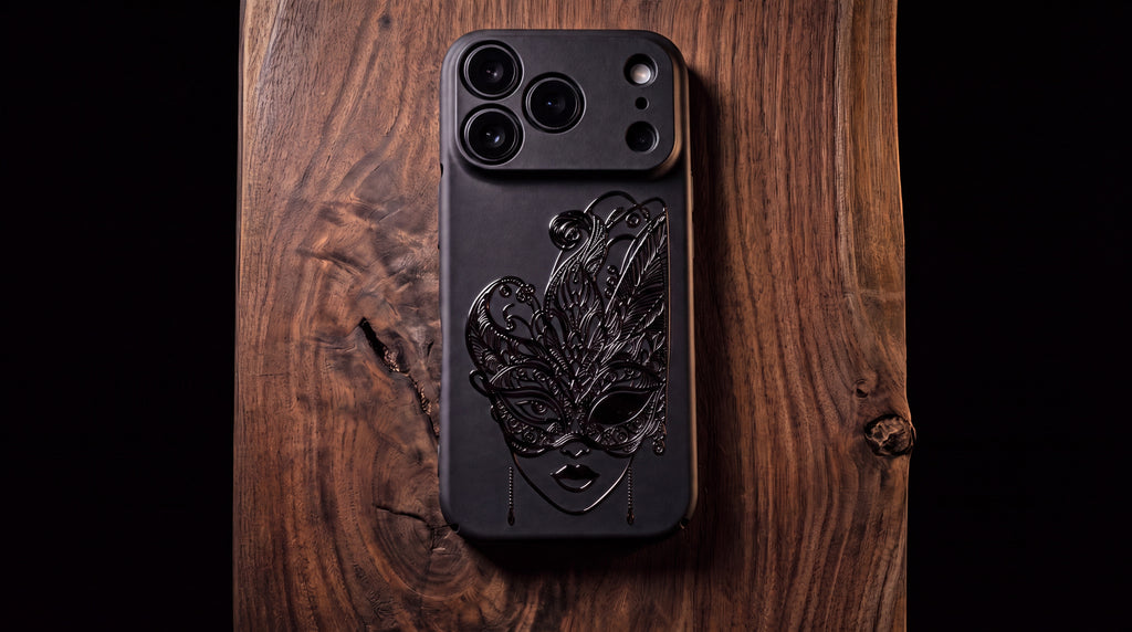 3D Carnival of Venice - Midnight Masquerade - Phone Case - Raised Art Design ( CV02 )