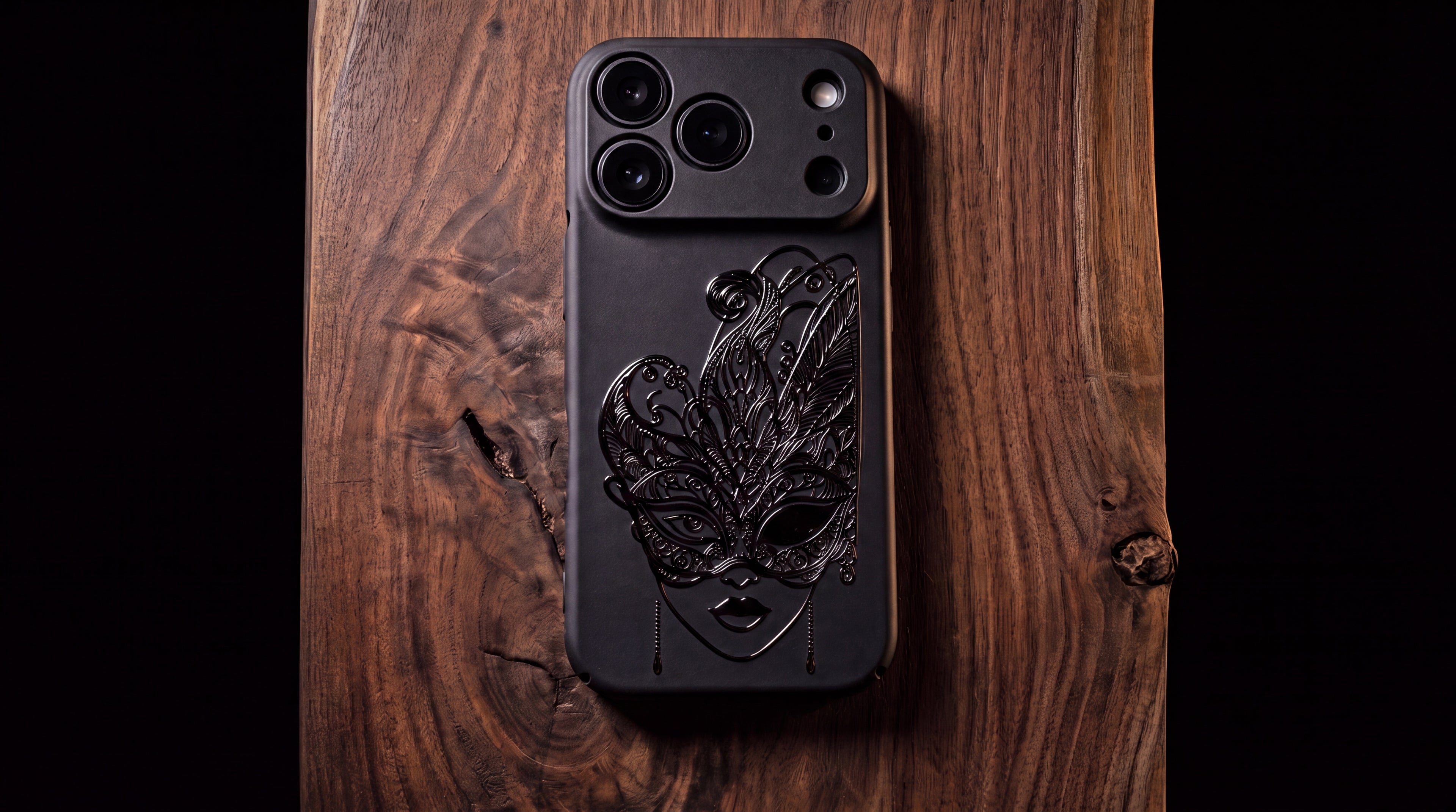 3D Carnival of Venice - Midnight Masquerade - Phone Case - Raised Art Design ( CV02 )