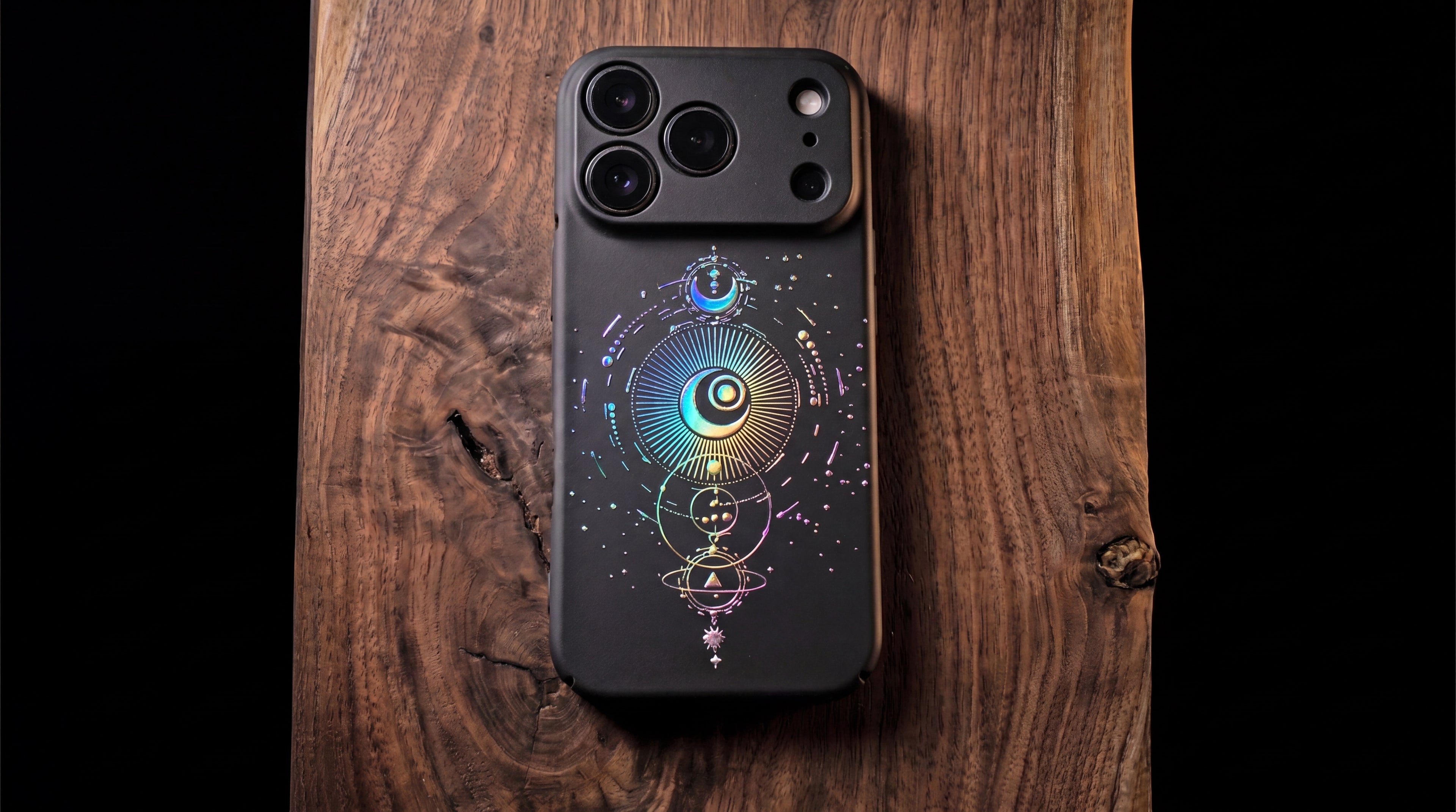 3D Mystical Symbols- Celestial Compass - Phone Case - Raised Art Design ( MP02 )