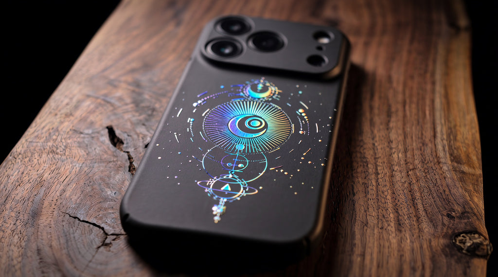 3D Mystical Symbols- Celestial Compass - Phone Case - Raised Art Design ( MP02 )