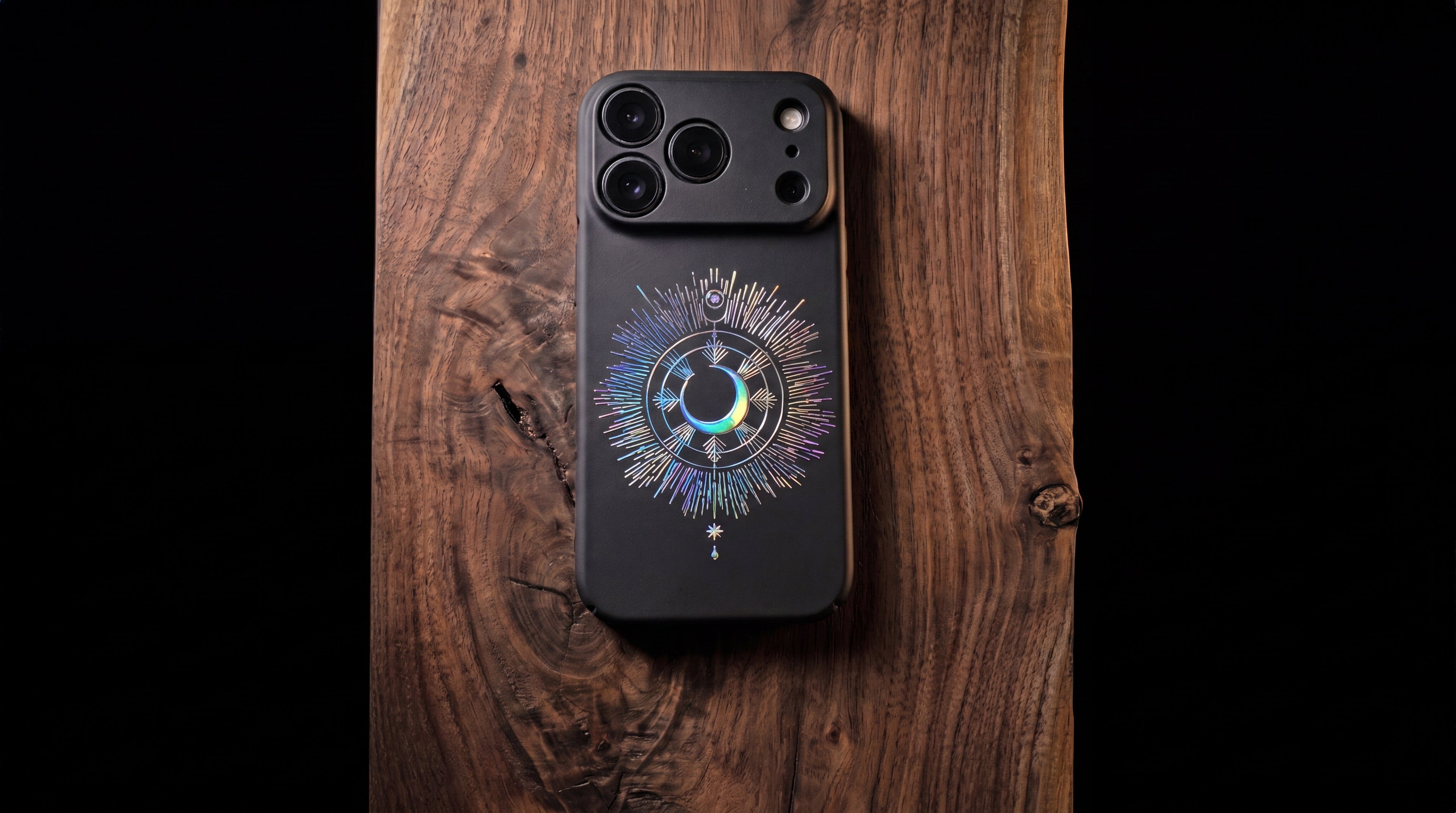 3D Mystical Symbols - MoonScope - Phone Case - Raised Art Design ( MP08 )