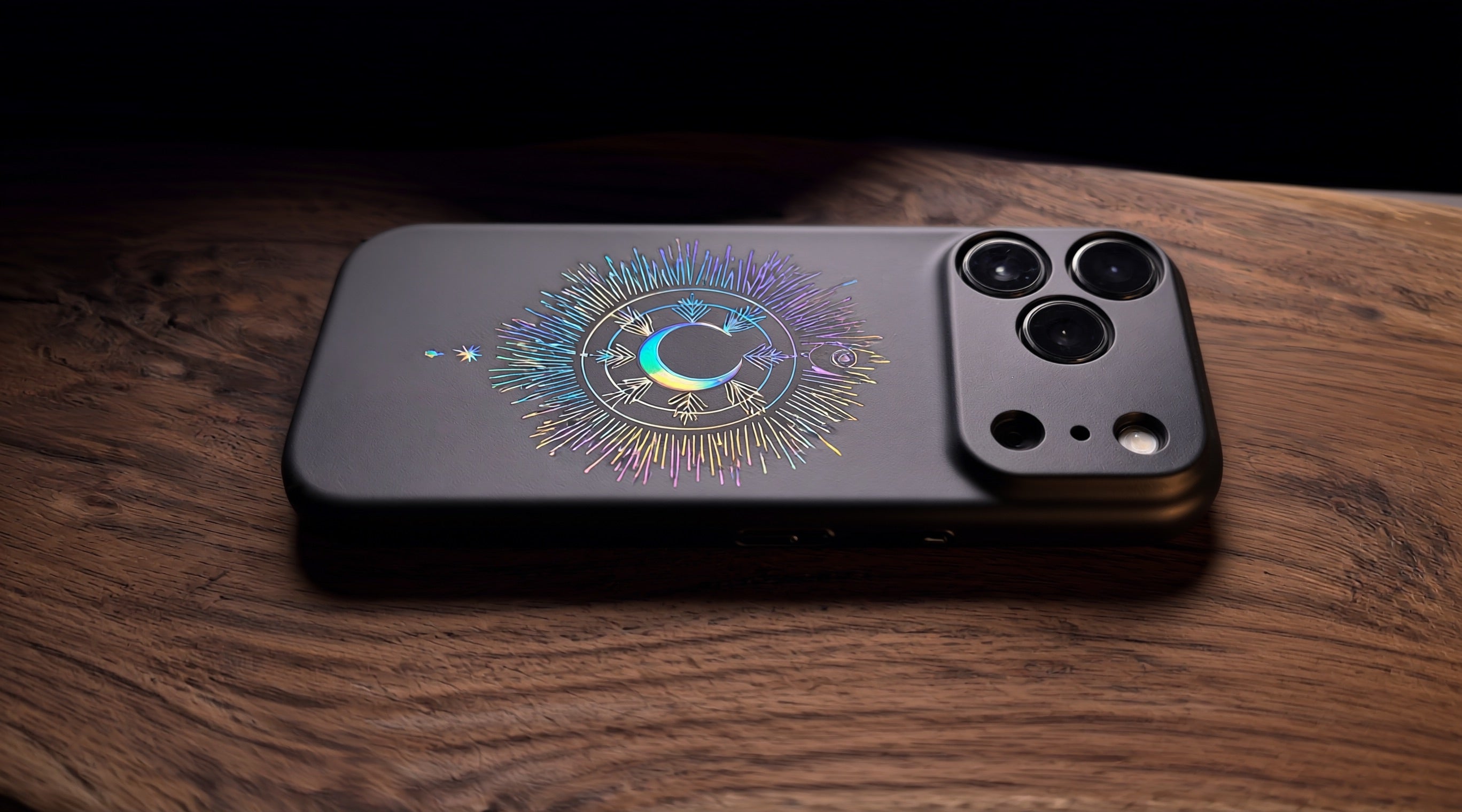 3D Mystical Symbols - MoonScope - Phone Case - Raised Art Design ( MP08 )
