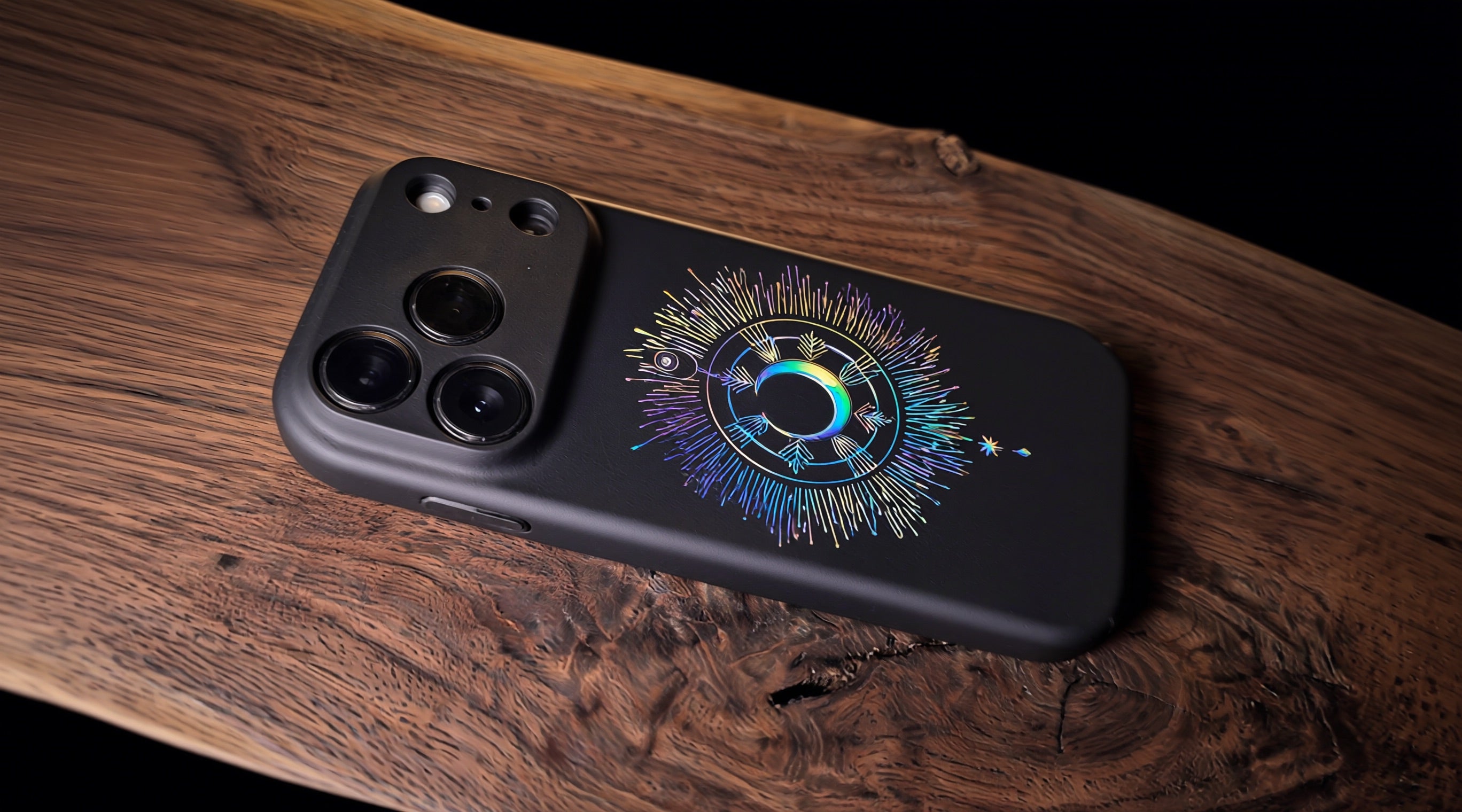 3D Mystical Symbols - MoonScope - Phone Case - Raised Art Design ( MP08 )