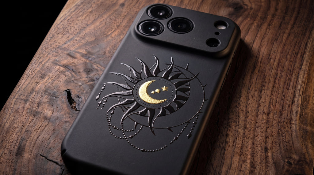 3D Mystical Symbols - Midnight Astrolabe - Phone Case - Raised Art Design ( MP09 )