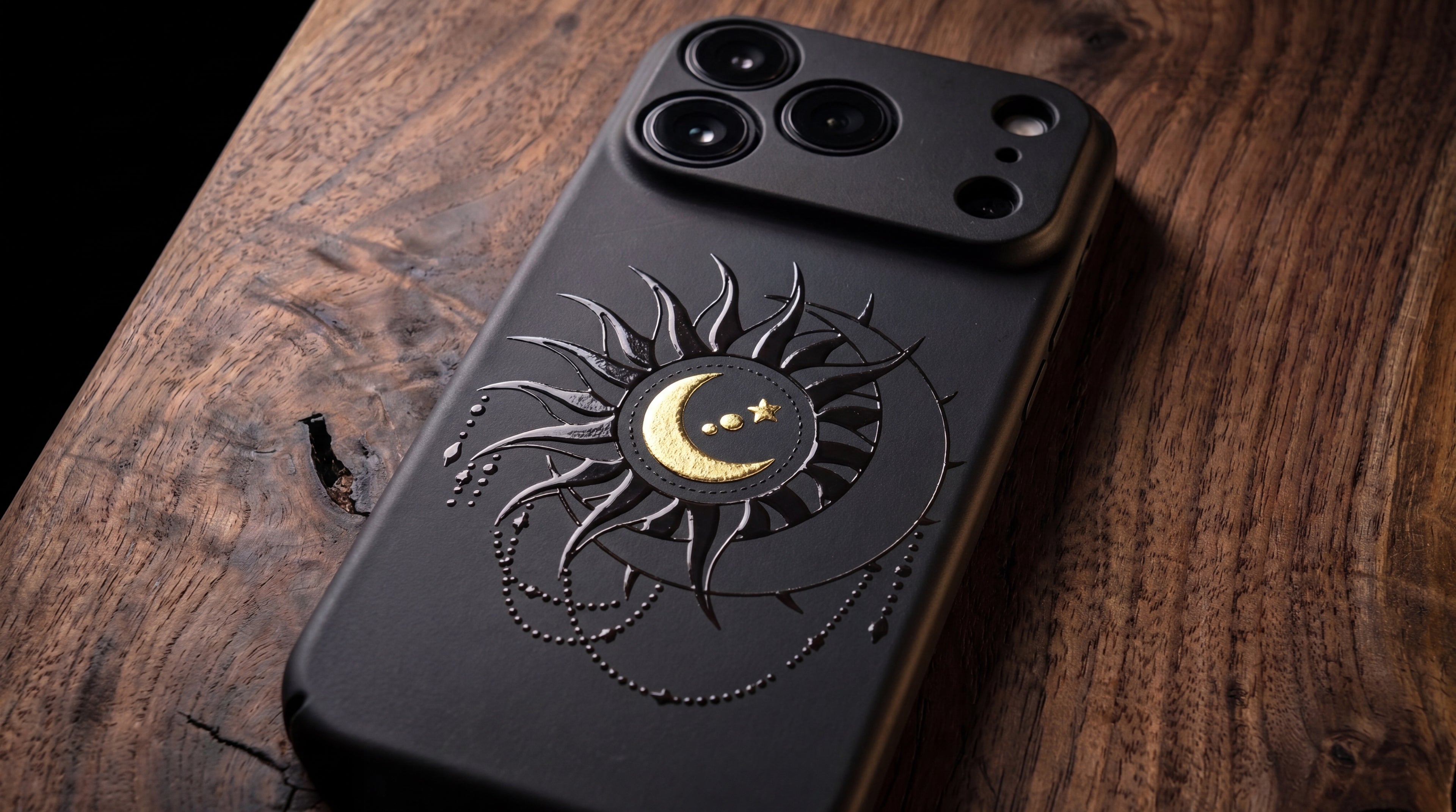 3D Mystical Symbols - Midnight Astrolabe - Phone Case - Raised Art Design ( MP09 )