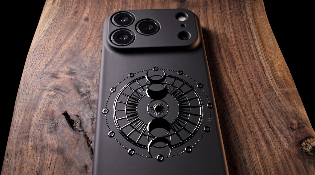 3D Mystical Symbols- Lunar Enchantment - Phone Case - Raised Art Design ( MP11 )