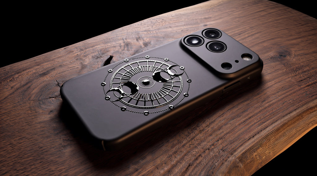 3D Mystical Symbols- Lunar Enchantment - Phone Case - Raised Art Design ( MP11 )