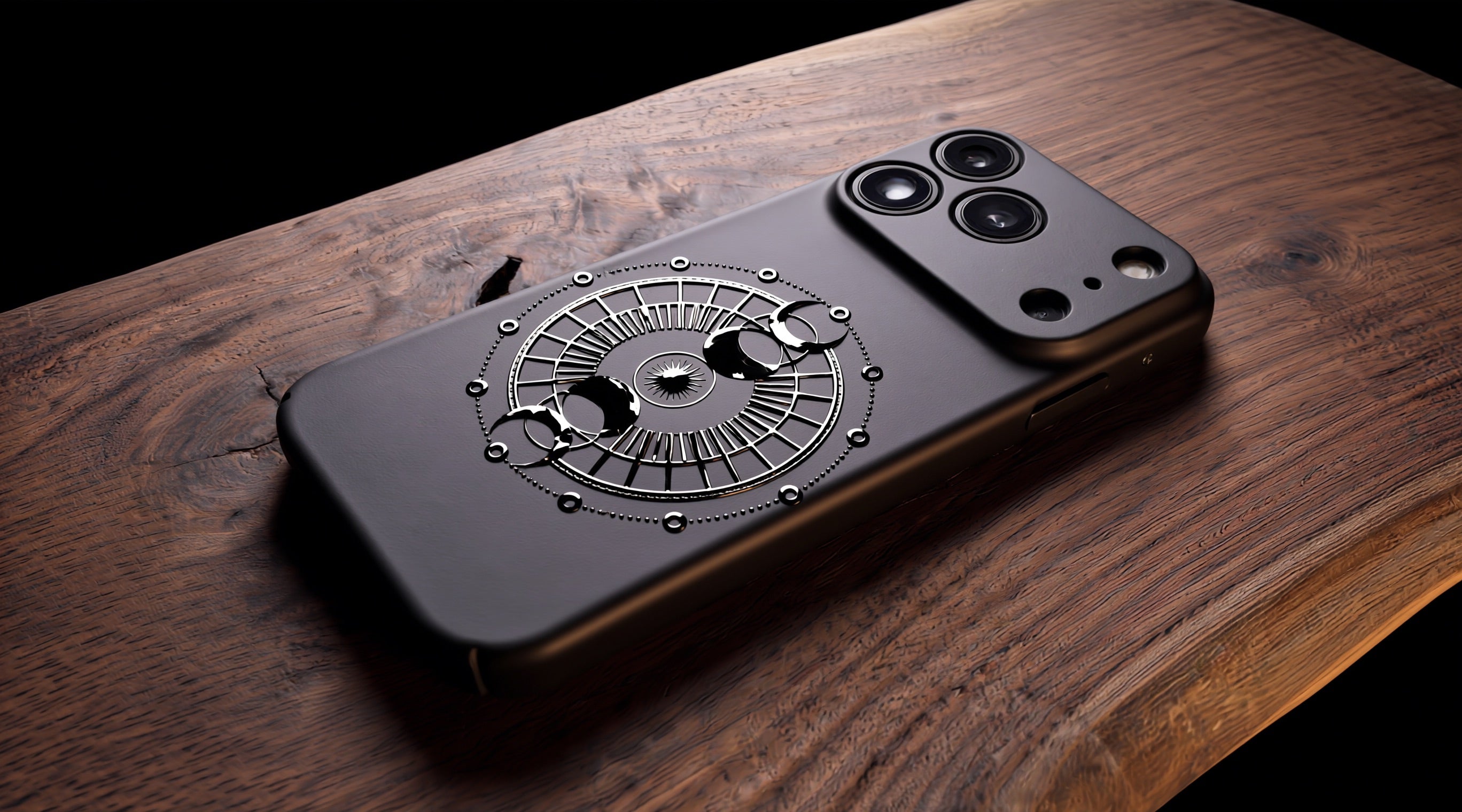 3D Mystical Symbols- Lunar Enchantment - Phone Case - Raised Art Design ( MP11 )