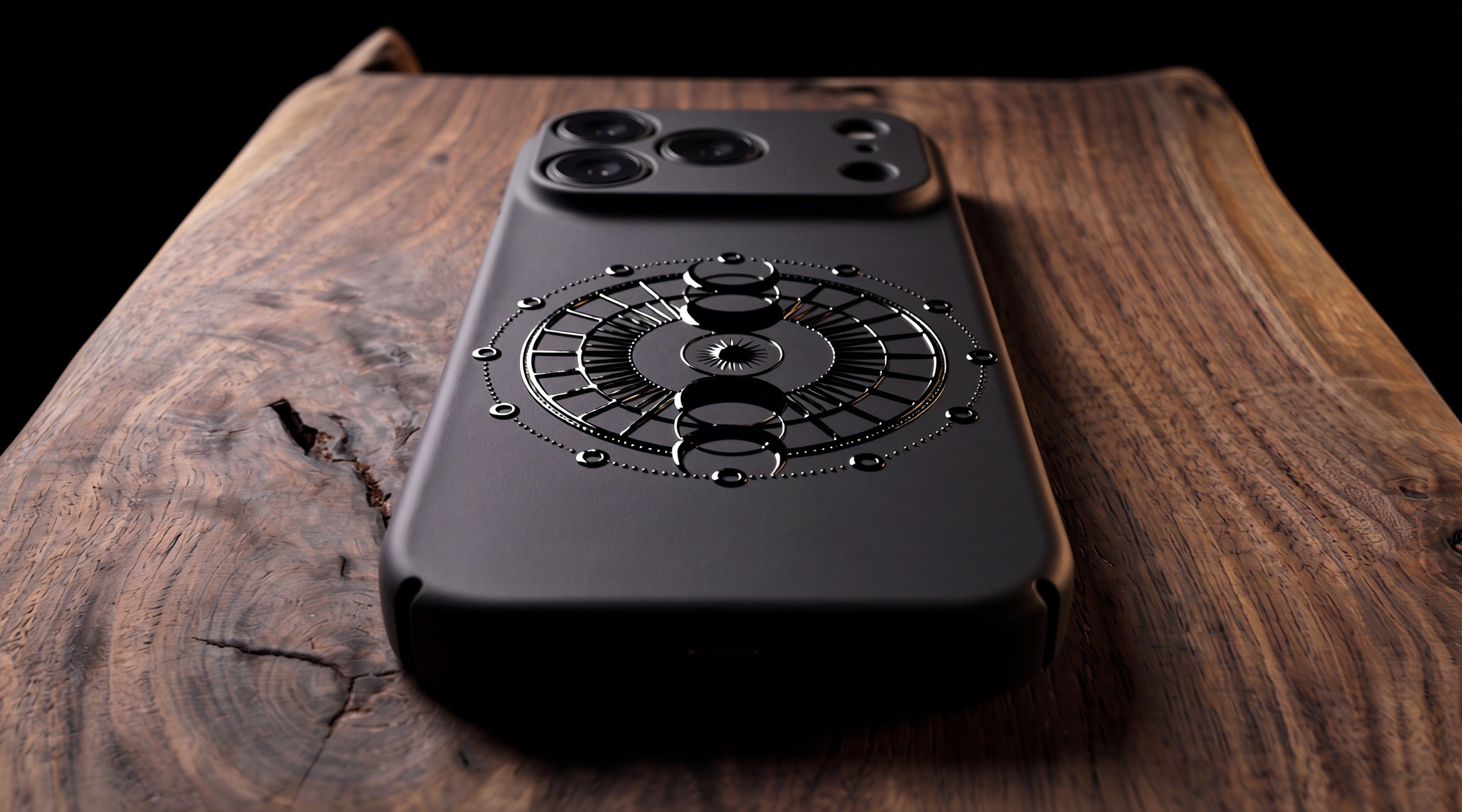3D Mystical Symbols- Lunar Enchantment - Phone Case - Raised Art Design ( MP11 )