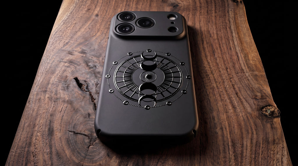 3D Mystical Symbols- Lunar Enchantment - Phone Case - Raised Art Design ( MP11 )