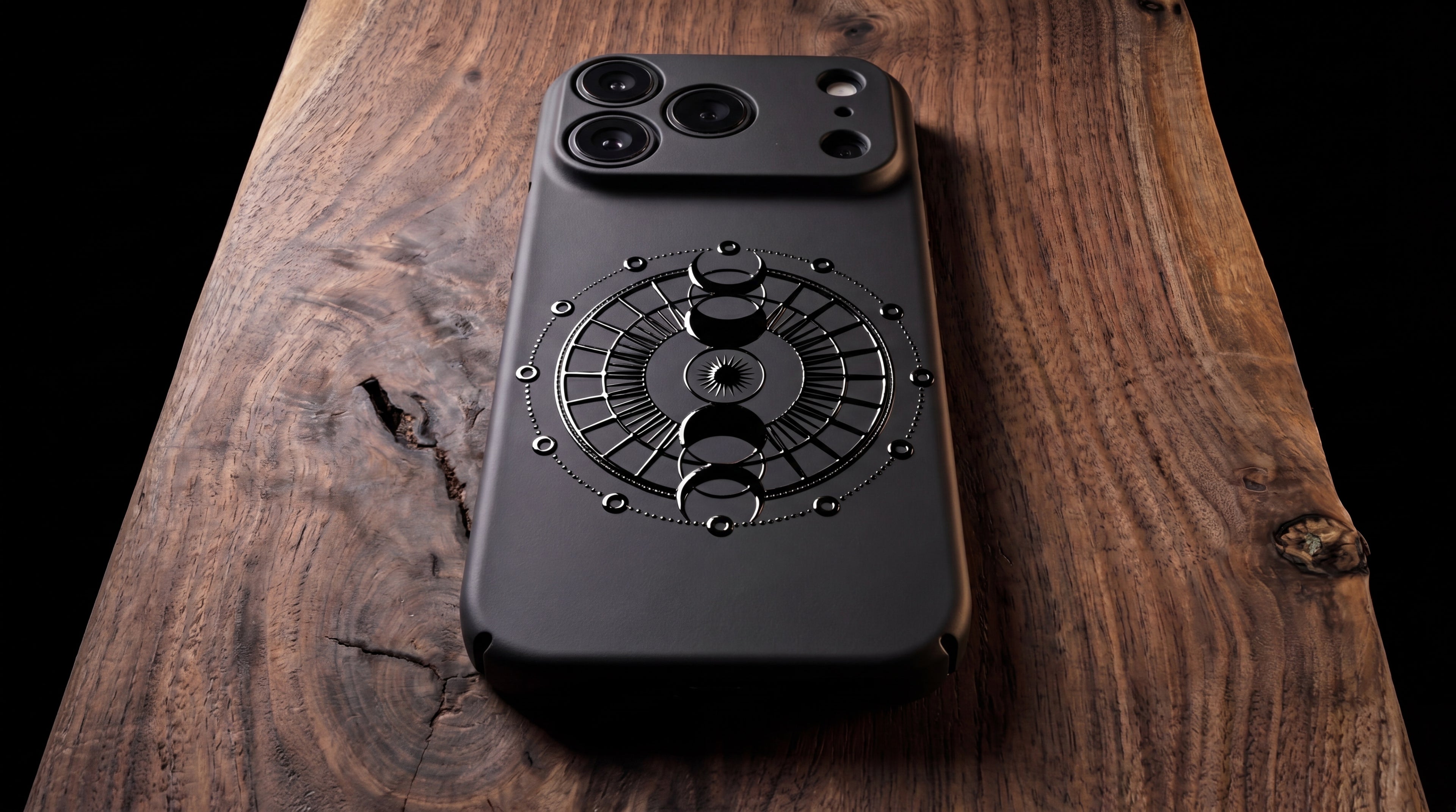 3D Mystical Symbols- Lunar Enchantment - Phone Case - Raised Art Design ( MP11 )