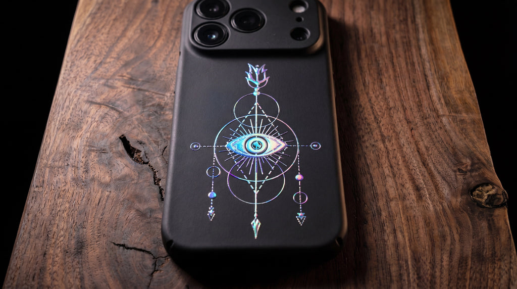 3D Mystical Symbols- Prism Eye - Phone Case - Raised Art Design ( MP12 )