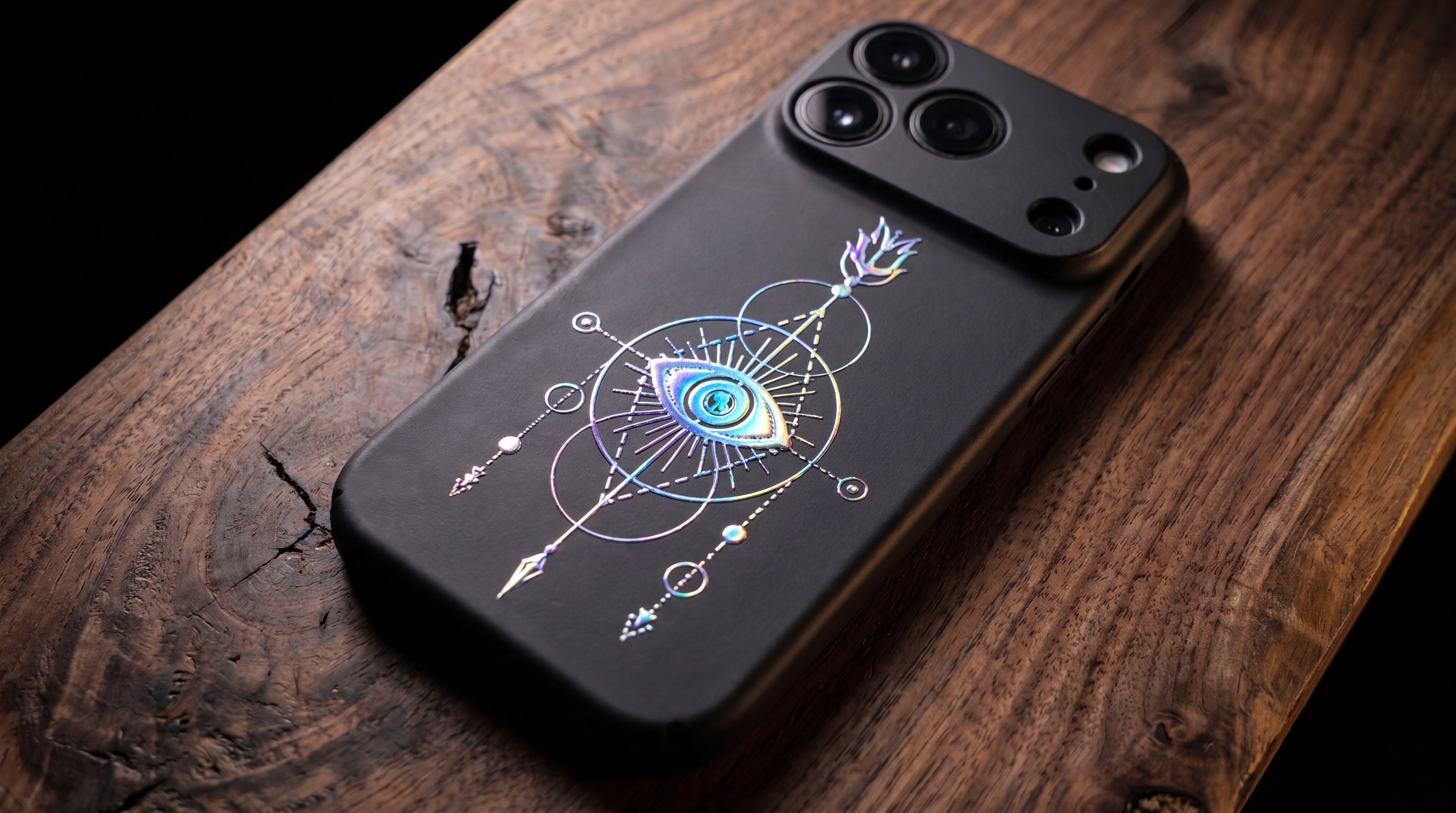 3D Mystical Symbols- Prism Eye - Phone Case - Raised Art Design ( MP12 )