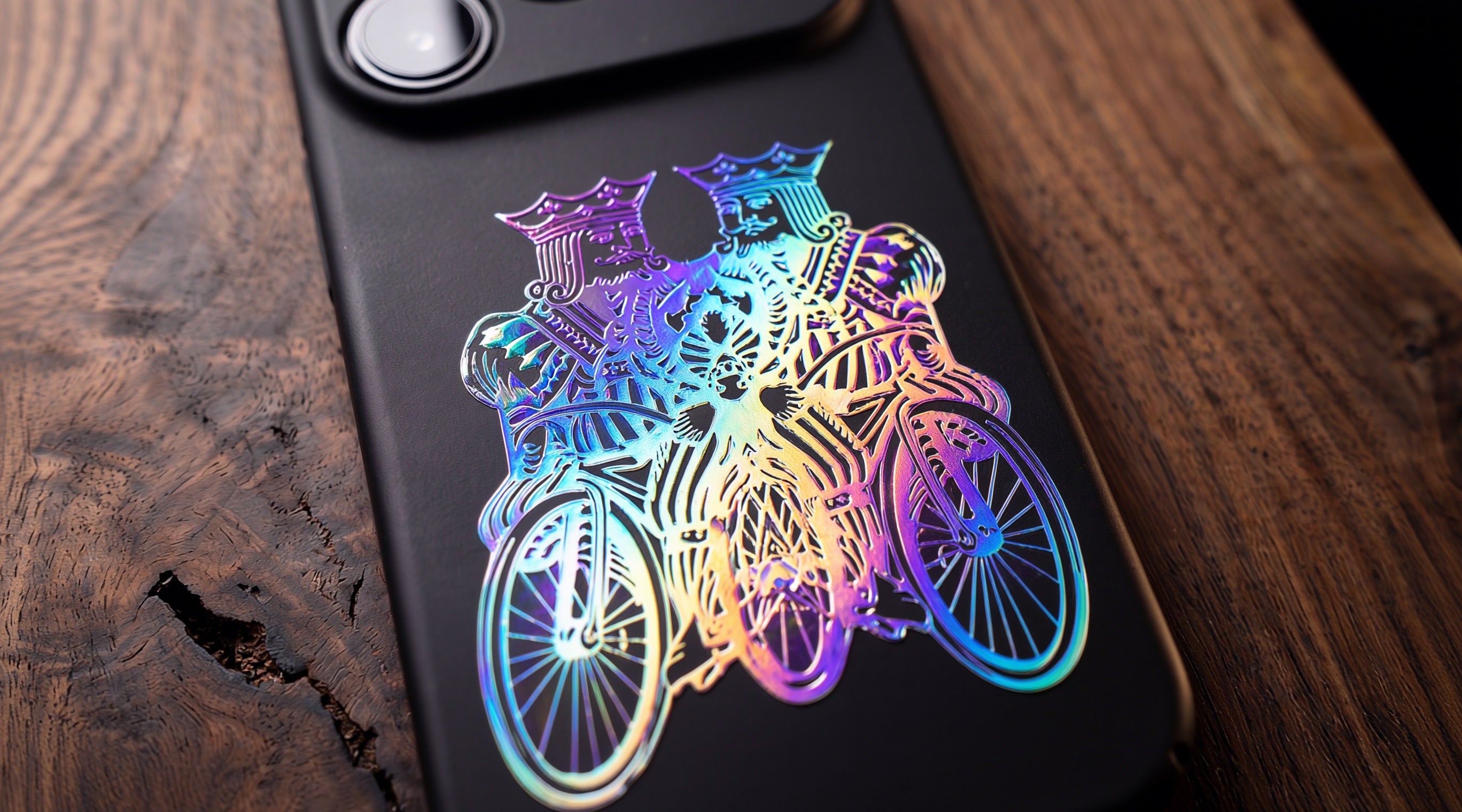 3D Poker card - King Riders- Phone Case - Raised Art Design ( PC06 )