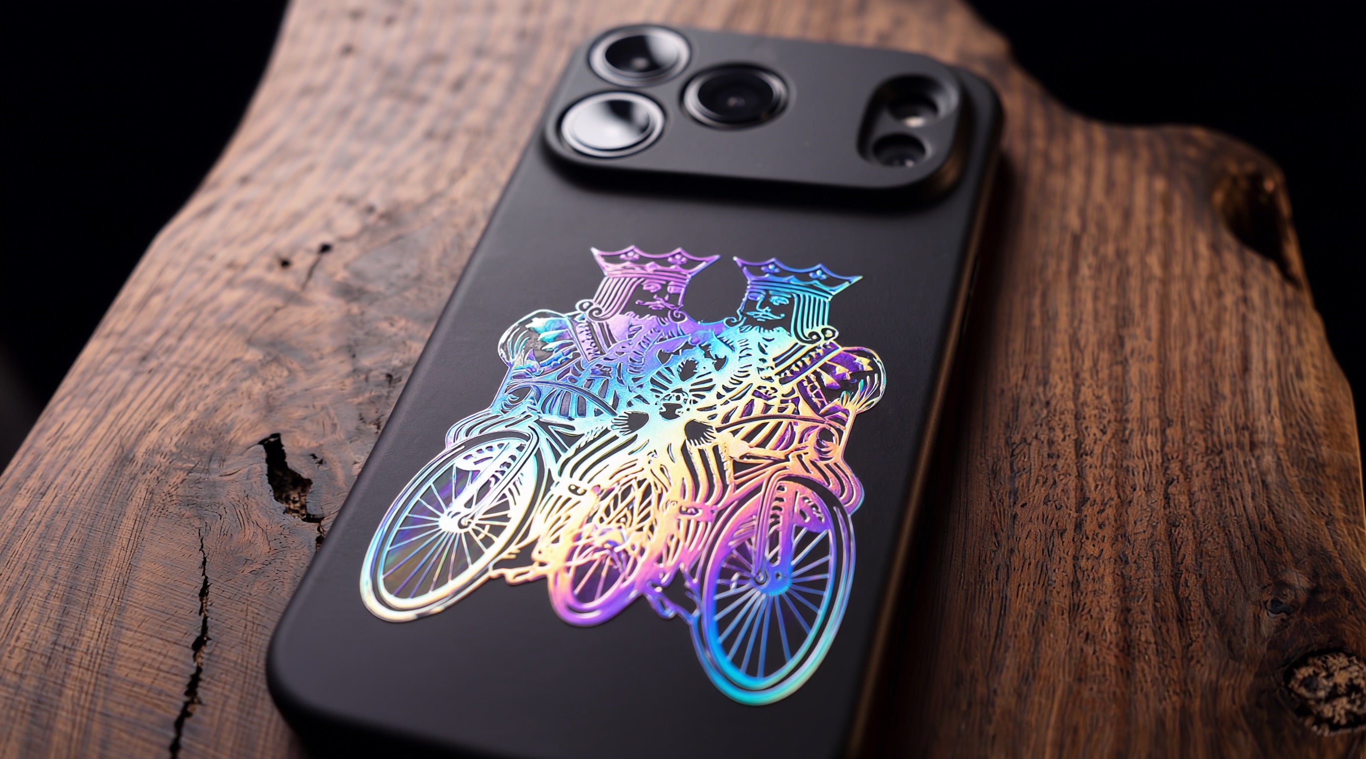 3D Poker card - King Riders- Phone Case - Raised Art Design ( PC06 )