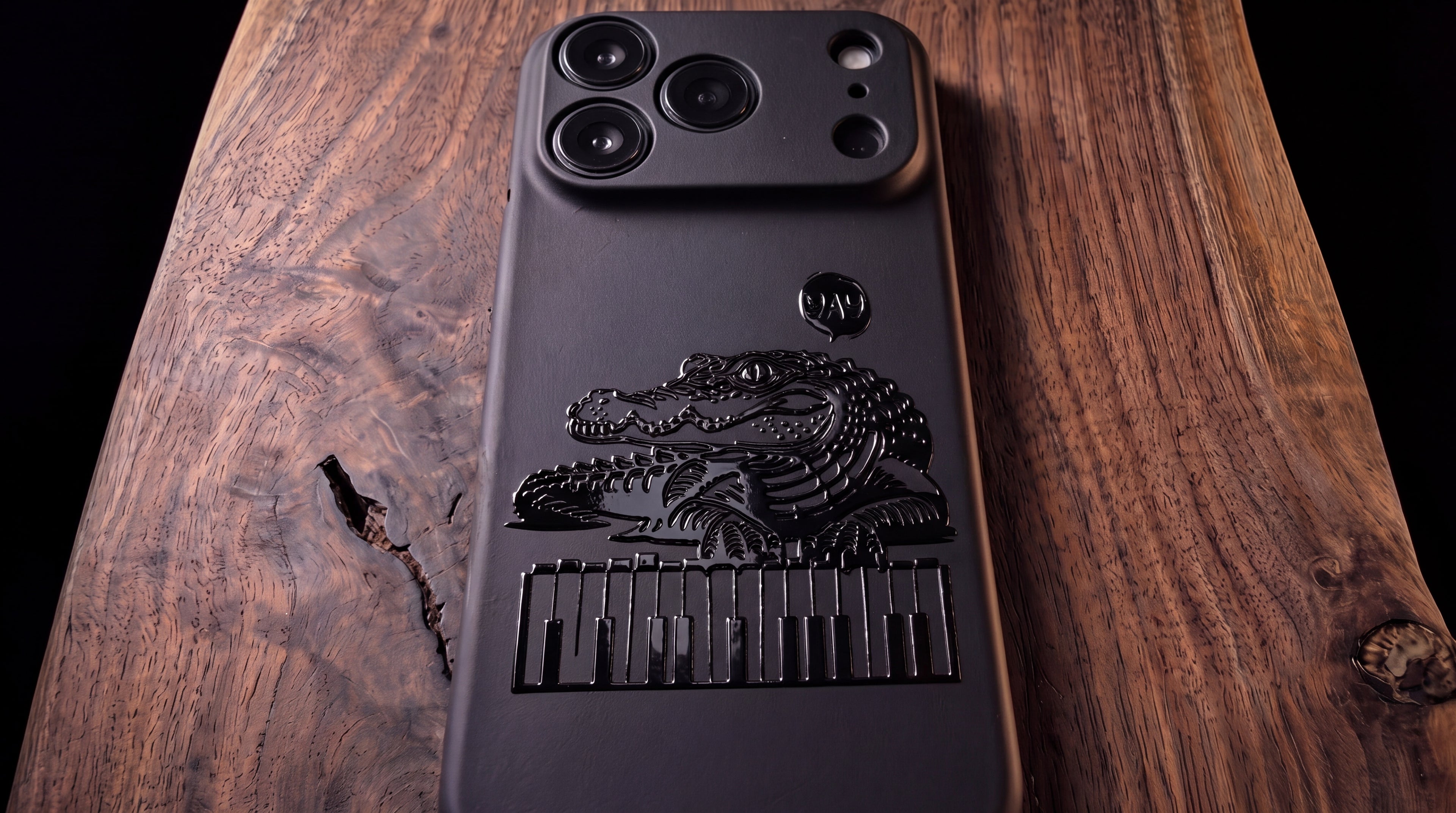 3D Wild Beasts - Frog playing piano Phone Case - Raised Art Design ( A05 )
