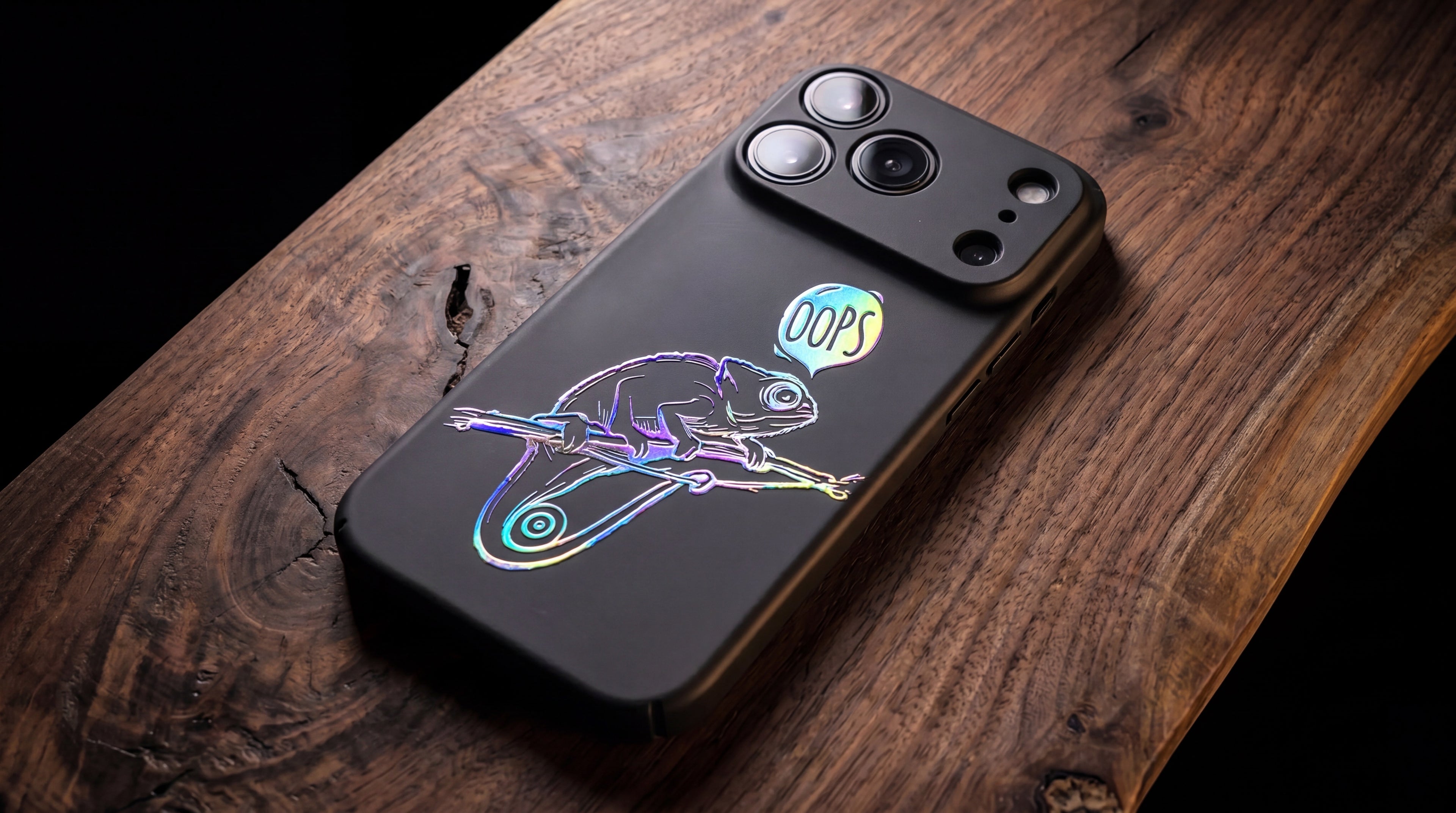 3D Wild Beasts - Lizard - Opps - Phone Case - Raised Art Design ( A10 )